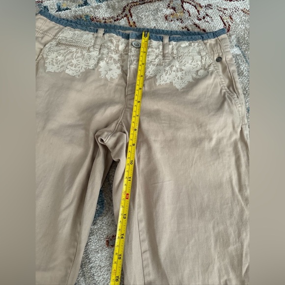 Pilcro and the Letterpress Fit Hyphen Women's Low Rise Ankle Jean Tan 26 - Picture 6 of 10